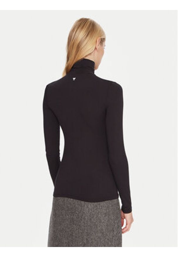 Weekend Max Mara Golf Multif 2525946022 Czarny Slim Fit. Typ kołnierza: golf. Kolor: czarny. Materiał: wiskoza