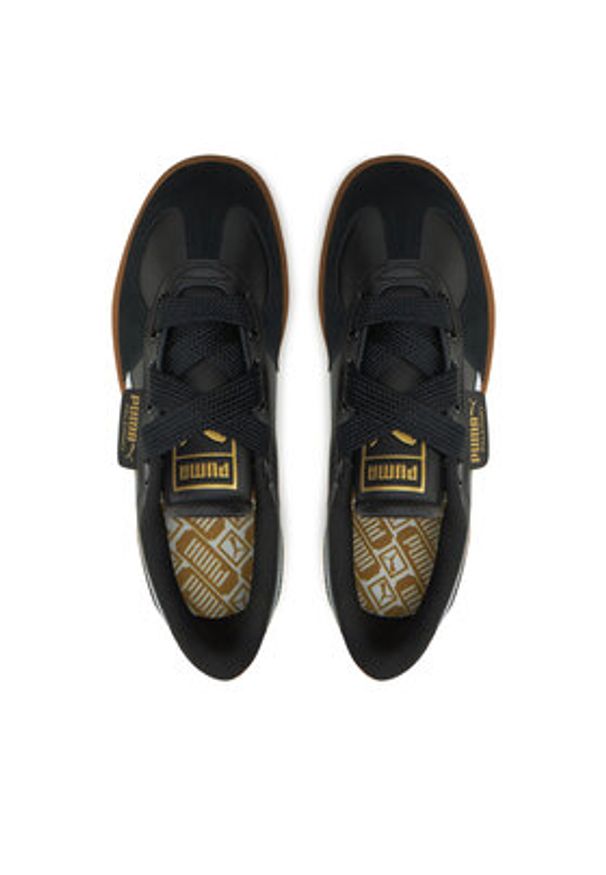 Puma Sneakersy Palermo Wide Lace 40210902 Czarny. Kolor: czarny. Materiał: zamsz, skóra