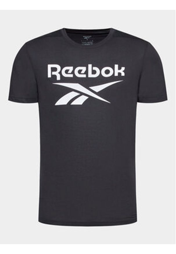 Reebok Koszulka techniczna Workout Ready HI3925 Czarny Regular Fit. Kolor: czarny. Materiał: syntetyk, wiskoza
