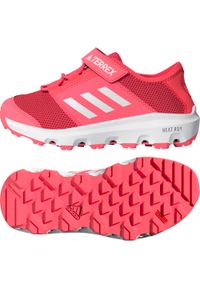 Adidas - Buty dziecięce adidas Terrex Climacool Voyager Cfater. Kolor: czerwony, biały, wielokolorowy. Technologia: ClimaCool (Adidas). Model: Adidas Terrex. Sport: wspinaczka, turystyka piesza #1