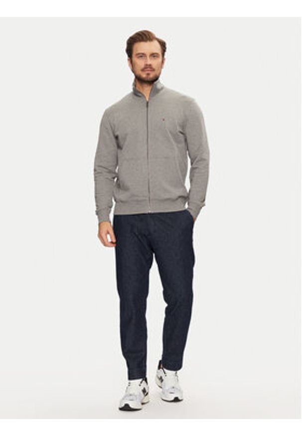 TOMMY HILFIGER - Tommy Hilfiger Bluza Essential MW0MW38084 Szary Regular Fit. Kolor: szary. Materiał: bawełna