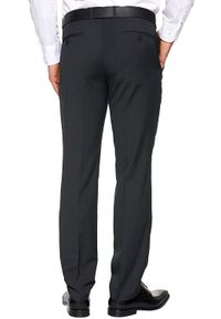 Tom Tailor - TOM TAILOR SPODNIE MĘSKIE NOS SUIT PANT SOLID BLACK 64015470911 COL. 2999. Materiał: poliester, materiał, wiskoza. Styl: elegancki