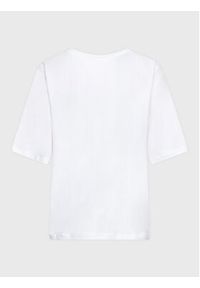 Karen by Simonsen T-Shirt Georgia 10104192 Biały Casual Fit. Okazja: na co dzień. Kolor: biały. Materiał: bawełna. Styl: casual