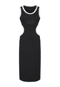 Liu Jo Sukienka letnia VA5043 J4822 Czarny Regular Fit. Kolor: czarny. Materiał: bawełna. Sezon: lato #8