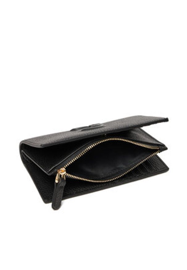 Coccinelle Portfel TQK Coccinelledulse Soft E2 TQK 11 F1 01 Czarny. Kolor: czarny. Materiał: skóra