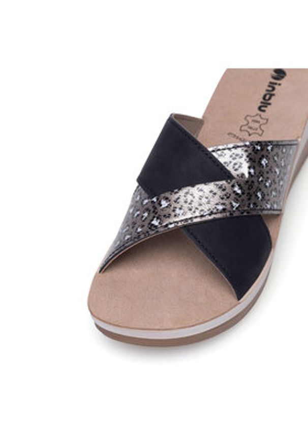 Inblu Klapki FT000013 Czarny. Kolor: czarny. Materiał: syntetyk, skóra