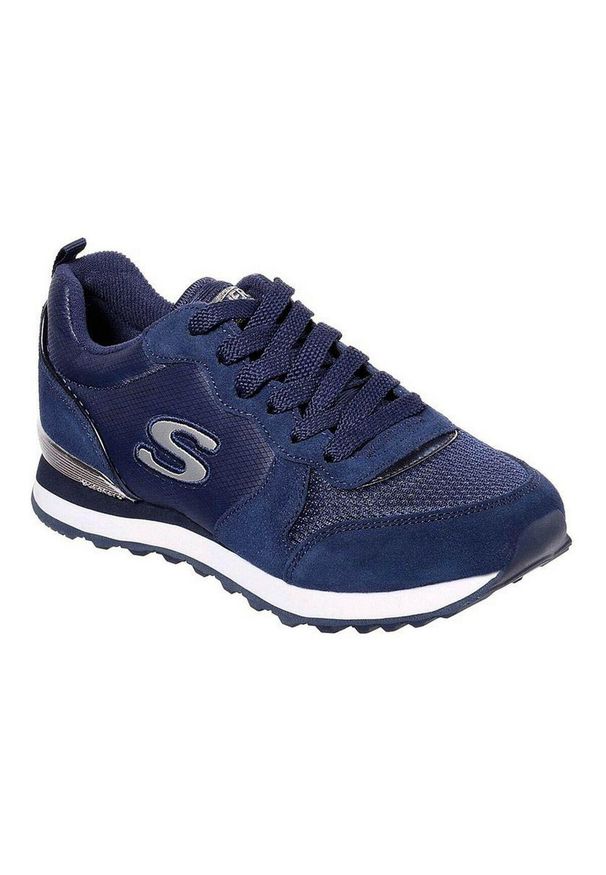 skechers - Buty sportowe Casual Damskie Skechers Retros-OG 85-Goldn Gurl W Kobieta. Okazja: na co dzień. Zapięcie: sznurówki. Kolor: niebieski. Materiał: tkanina, materiał, skóra, syntetyk. Szerokość cholewki: normalna. Sport: turystyka piesza