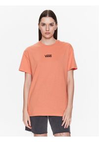 Vans T-Shirt Flying VN0A7YUT Pomarańczowy Oversize. Kolor: pomarańczowy. Materiał: bawełna