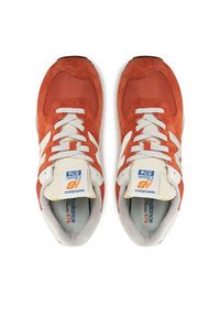 New Balance Sneakersy U574VPA Pomarańczowy. Kolor: pomarańczowy. Materiał: zamsz, skóra. Model: New Balance 574 #5