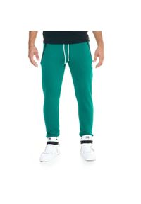 LEONE 1947 APPAREL - Męskie spodnie dresowe Leone Soft Basic. Kolor: zielony. Materiał: dresówka. Sport: fitness