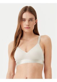 Calvin Klein Underwear Biustonosz bezfiszbinowy 000QF7993E Beżowy. Kolor: beżowy. Materiał: bawełna