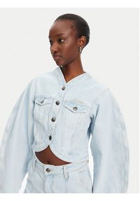 ROTATE Kurtka jeansowa 1138261468 Niebieski Relaxed Fit. Kolor: niebieski. Materiał: bawełna
