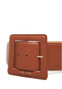 Guess Pasek Damski BW9245 P5370 Brązowy. Kolor: brązowy. Materiał: skóra