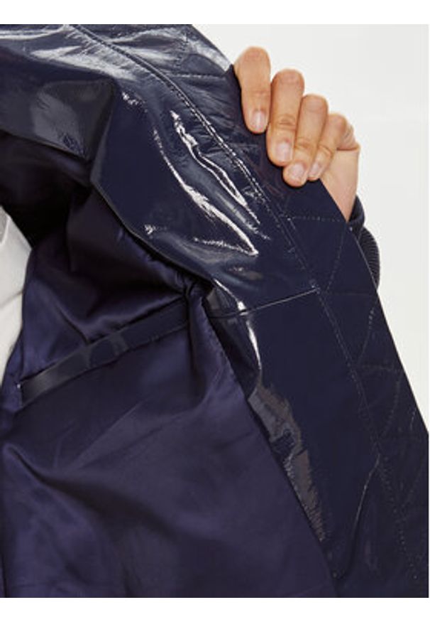 2NDDAY Kurtka skórzana Santos 2244512601 Granatowy Relaxed Fit. Kolor: niebieski. Materiał: skóra