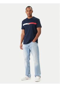 Tommy Jeans T-Shirt DM0DM22539 Granatowy Regular Fit. Kolor: niebieski. Materiał: bawełna #2