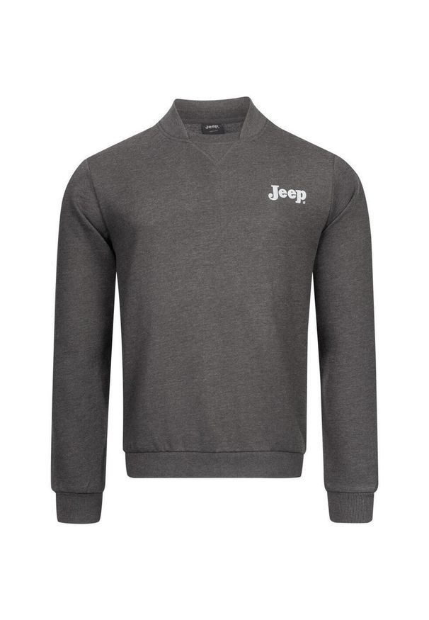 Jeep Męska Bluza Bomber Neck XL - Styl i Komfort. Kolor: wielokolorowy. Materiał: bawełna