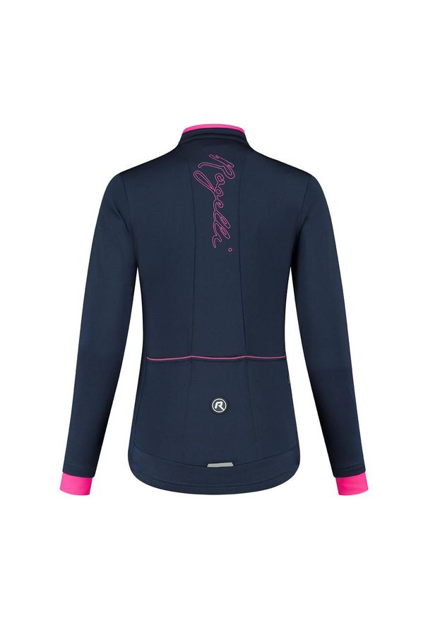 ROGELLI - Koszulka rowerowa damska Rogelli ESSENTIAL z długim rękawem, ocieplana. Kolor: różowy, niebieski, wielokolorowy, czarny. Długość rękawa: długi rękaw. Długość: długie. Sport: kolarstwo