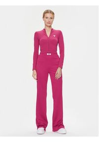 Guess Bluza V4RP01 Z3CC0 Różowy Slim Fit. Kolor: różowy. Materiał: syntetyk