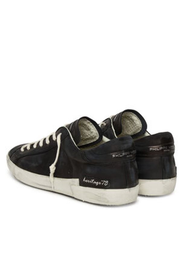 Philippe Model Sneakersy Vintage 78 A006934 PRLU HE02 Czarny. Kolor: czarny. Materiał: skóra