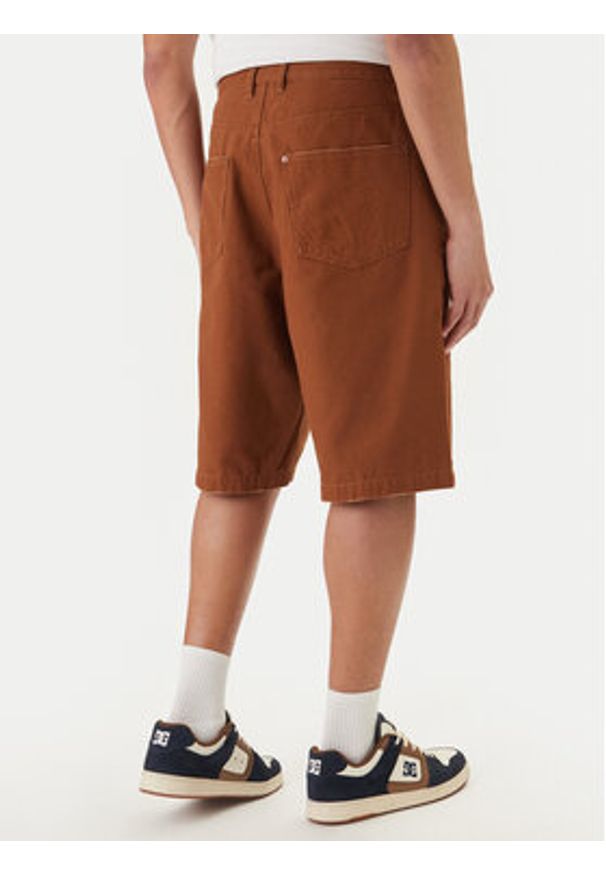 DC Shoes Szorty jeansowe EDYWS03167 Miedziany Wide Leg. Kolor: brązowy. Materiał: bawełna