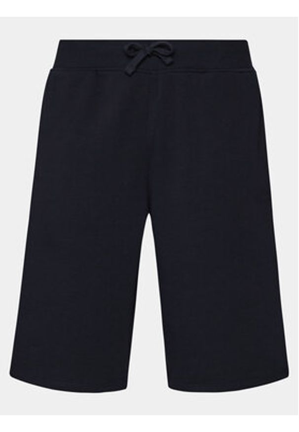 Guess Szorty materiałowe Clovis M4GD10 KBK32 Granatowy Loose Fit. Kolor: niebieski. Materiał: bawełna