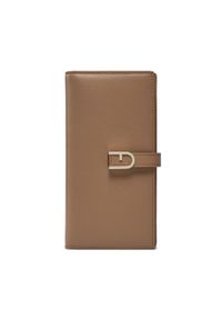Furla Duży Portfel Damski Flow Continental Bifold WP00402-BX2045-1257S-1007 Beżowy. Kolor: beżowy. Materiał: skóra