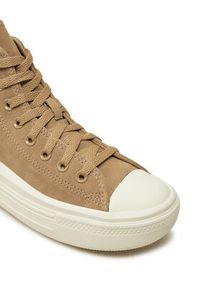 Converse Trampki Chuck Taylor All Star Move Platform A11145C Brązowy. Kolor: brązowy. Materiał: zamsz, skóra. Obcas: na platformie