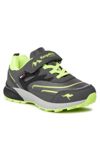 Sneakersy KangaRoos K-Hk Teak Low Ev Rtx 18942 000 2014 Steel Grey/Lime. Kolor: szary. Materiał: skóra