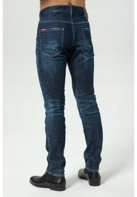 DSQUARED2 Granatowe jeansy cool guy jean. Kolor: wielokolorowy. Wzór: aplikacja #5