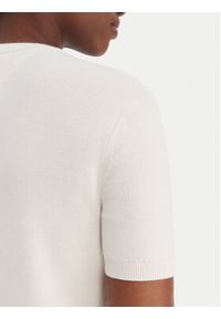 Tommy Jeans Sweter Essential DW0DW19336 Écru Regular Fit. Materiał: bawełna #5