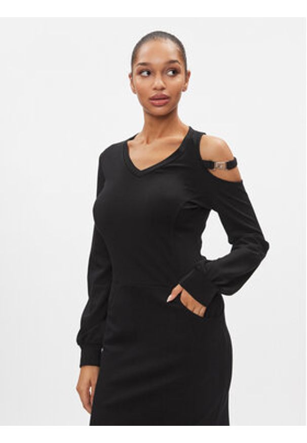 Liu Jo Sport Sukienka codzienna TA4057 JS182 Czarny Regular Fit. Okazja: na co dzień. Kolor: czarny. Materiał: wiskoza. Typ sukienki: proste, sportowe. Styl: sportowy, casual