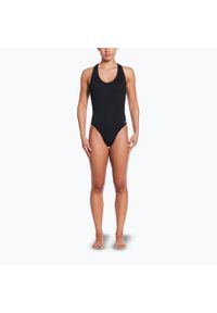 Strój pływacki jednoczęściowy damski Nike Elevated Essential Crossback. Kolor: czarny