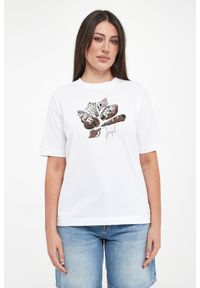 T-shirt damski z nadrukiem muszli Tristane JOOP!. Wzór: nadruk #2