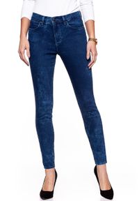 Wrangler - WRANGLER HIGH SKINNY BLUE MARBLE W27H6890M. Stan: podwyższony #8