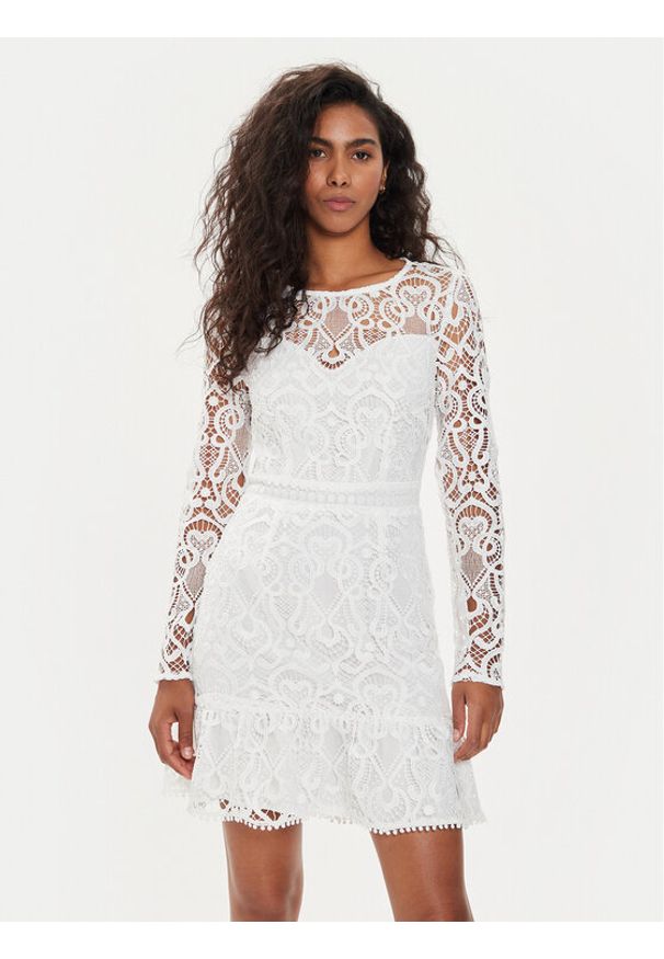 Morgan Sukienka koktajlowa 241-RILLE Biały Regular Fit. Kolor: biały. Materiał: syntetyk. Styl: wizytowy