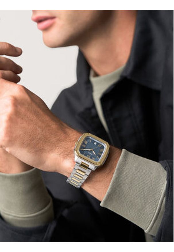 Fossil Zegarek Crosby FS6161 Złoty. Kolor: złoty