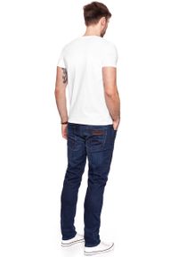 Wrangler - KOSZULKA WRANGLER WESTERN GRAPHIC TEE OFFWHITE W7B94FK02. Kolor: biały. Wzór: nadruk #6