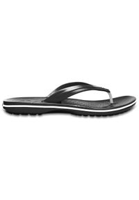 Japonki Crocs Crocband Flip. Kolor: czarny. Materiał: materiał, syntetyk