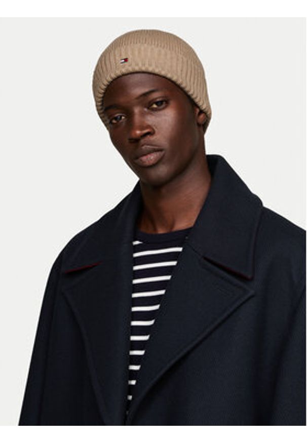 TOMMY HILFIGER - Tommy Hilfiger Czapka Flag AM0AM12796 Beżowy. Kolor: beżowy. Materiał: bawełna