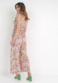 Born2be - Niebiesko-Różowy Kombinezon Alemonice. Kolor: niebieski. Długość rękawa: na ramiączkach. Długość: długie. Styl: klasyczny #3