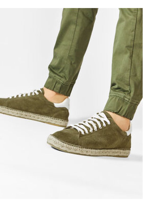 QUAZI Espadryle QZ-63-04-000621 Zielony. Kolor: zielony. Materiał: zamsz, skóra