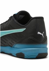 Puma - Halowe buty piłkarskie IBERO IV PUMA Black Aquatic Tropical Blue White Green. Kolor: biały, czarny, niebieski, wielokolorowy. Sport: piłka nożna