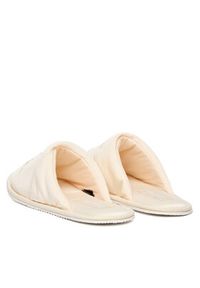 Calvin Klein Jeans Kapcie Slipper Satin Moire YW0YW02053 Écru. Kolor: kremowy. Materiał: materiał #4