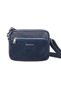 Barberini's - Listonoszka skórzana BARBERINI'S granatowa 788/1-4. Kolor: niebieski. Wzór: aplikacja. Materiał: skórzane. Styl: casual #1