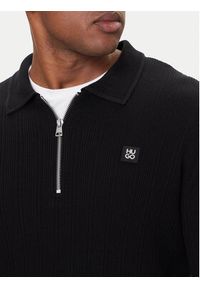 Hugo - HUGO Sweter Sastoro 50524556 Czarny Regular Fit. Kolor: czarny. Materiał: syntetyk #3