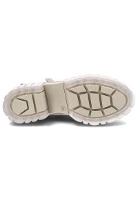 Beżowe Botki Lemar Skórzane Buty Damskie. Kolor: beżowy. Materiał: skóra. Szerokość cholewki: normalna. Sezon: zima, jesień. Styl: elegancki #6