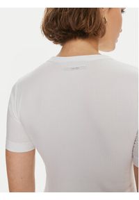 Calvin Klein T-Shirt K20K206553 Biały Slim Fit. Kolor: biały #4