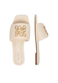 Nine West Klapki CEO-SMRL393663-02 Écru. Kolor: kremowy. Materiał: materiał #9
