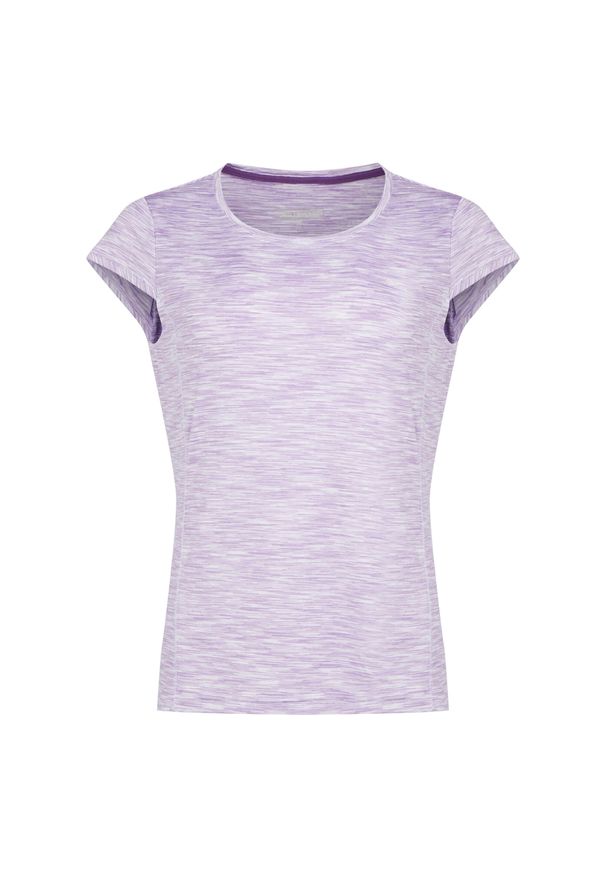 Regatta - T-Shirt Damski Hyperdimension II. Kolor: różowy, wielokolorowy, fioletowy. Sport: turystyka piesza