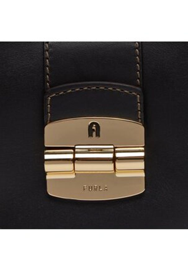 Furla Torebka Club 2 WB01276-BX0053-O6000-1-007-20-BG-B Czarny. Kolor: czarny. Materiał: skórzane